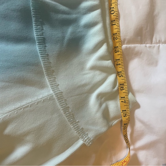 Light blue boat neck or off shoulder sweater with beading on neck & sleeves XL - Picture 3 of 7